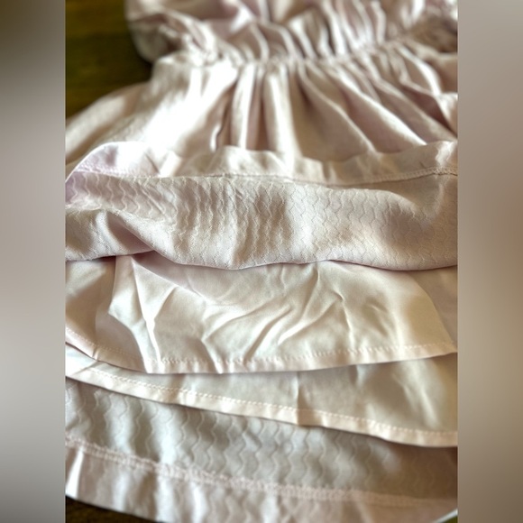 HYFVE Draped pocketed Pink Romper Drapey  Elastic Waist Lined Sz M - Picture 8 of 9